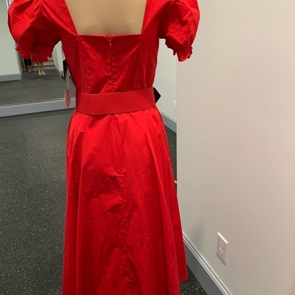 STAUD Maryann Belted Red Dress - Picture 5 of 8